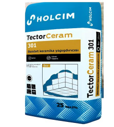 Tector Ceram 301 kafel metlax, keramika yapışdırıcısı (Holcim)