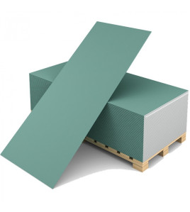 Gipsokarton lövhə Knauf GKLN Alcipan nəmə davamlı Yaşıl 9,5 mm 2500x1200 mm Gipsokarton lövhə Knauf GKLN Alcipan nəmə davamlı Yaşıl 9,5 mm 2500x1200 mm