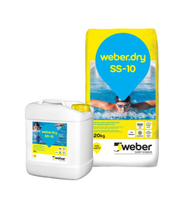 Sement esasli iki komponetlı elastic su izolyasiya Weber.dry SS-10 Sement esasli iki komponetlı elastic su izolyasiya Weber.dry SS-10