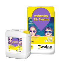 Sement esasli iki komponetlı elastic su izolyasiya Weber.dry SS-8 Sement esasli iki komponetlı elastic su izolyasiya Weber.dry SS-8