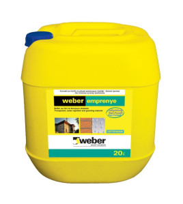 Şəffaf UV davamlı silikat esasli su izolyasiya Weber.EMPRENYE 20 lt