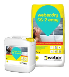 Sement esasli iki komponetlı elastic su izolyasiya Weber.dry SS-7 A=20 kq B=6 kq Sement esasli iki komponetlı elastic su izolyasiya Weber.dry SS-7 A=20 kq B=6 kq