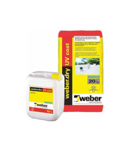 Sement esasli iki komponentli UV davamli Weber.dry UV COAT A=20 kq B=10 kq Sement esasli iki komponentli UV davamli Weber.dry UV COAT A=20 kq B=10 kq
