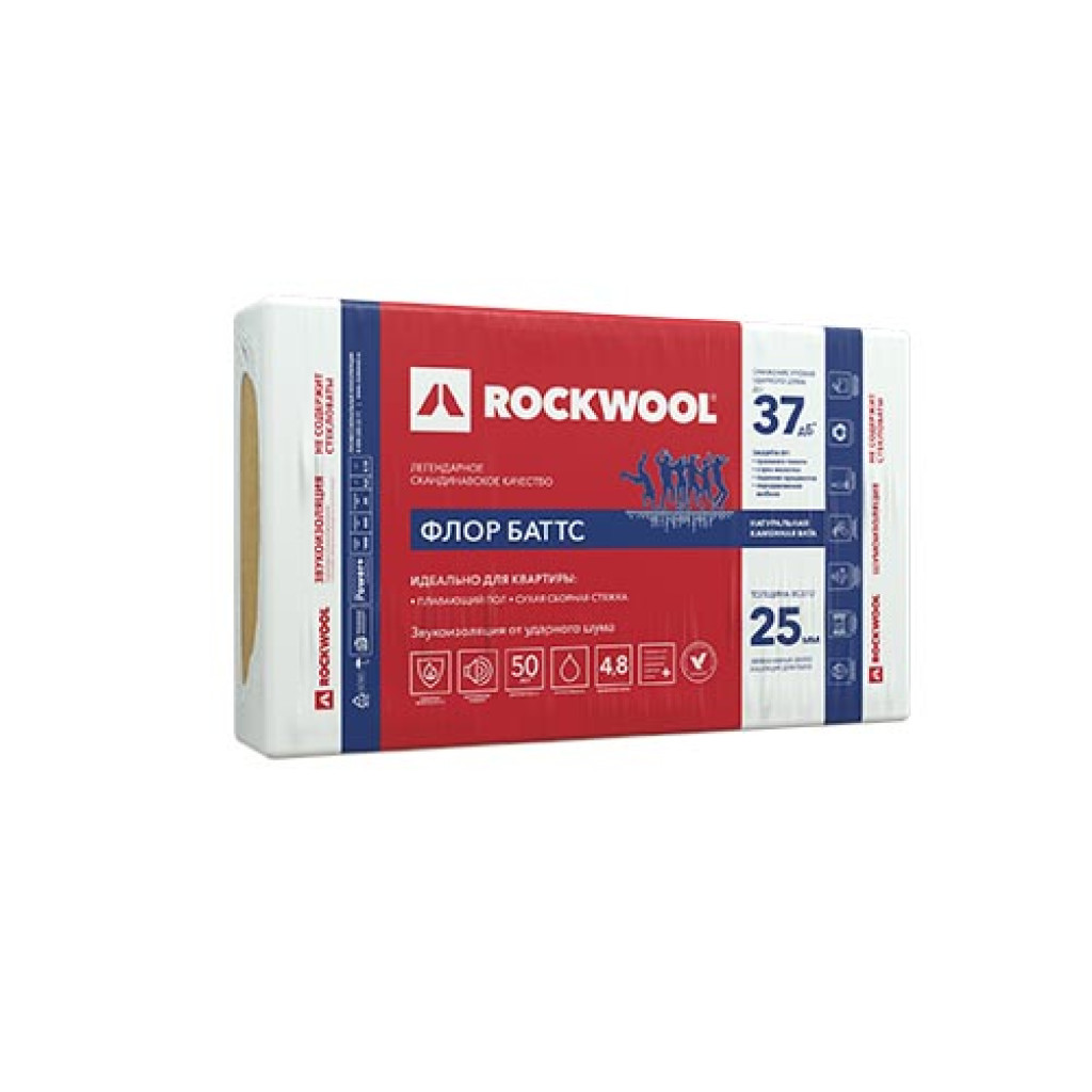 Rockwool Floor batts (25 мм)