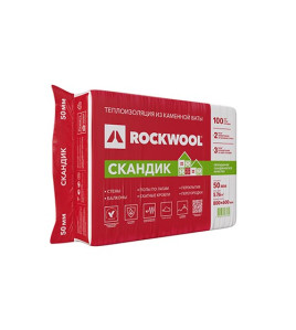 İstilik izolyasiya daş yunu ROCKWOOL Skandik (Layt Bats) 50 mm 600x800 mm (12 plitə) İstilik izolyasiya daş yunu ROCKWOOL Skandik (Layt Bats) 50 mm 600x800 mm (12 plitə)