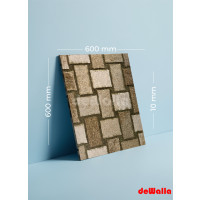 Mat keramik qranit 600 x 600 x 10 mm (Street cemen)