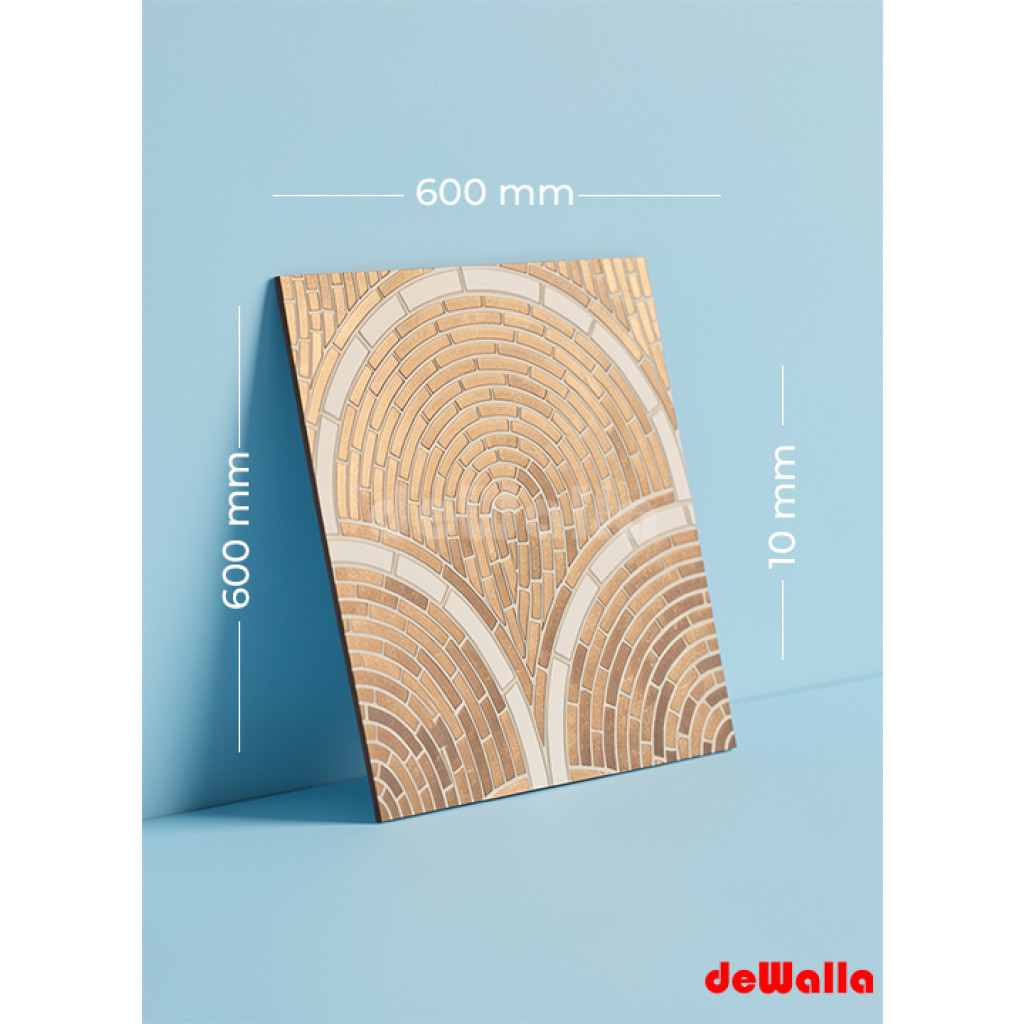 Mat keramik qranit 600 x 600 x 10 mm (Tradis kahve)