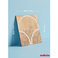 Mat keramik qranit 600 x 600 x 10 mm (Tradis kahve)