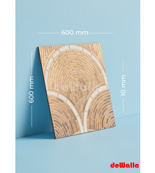 Mat keramik qranit 600 x 600 x 10 mm (Tradis kahve)