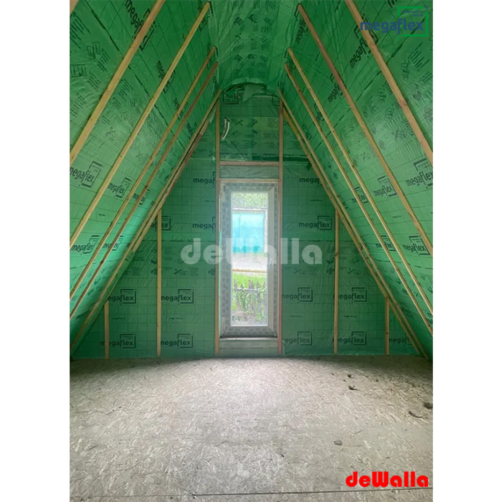 Megaflex İki qatlı buxar izolyasiya materialı Parostop B (70 m²)