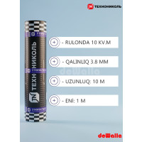 Su izolyasiya Bitum Membranı TEXNONIKOL Unifleks EKP 10x1 m