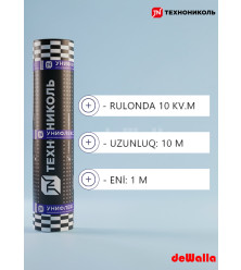 Su izolyasiya Bitum Membranı TEXNONIKOL Unifleks EKP 10x1 m