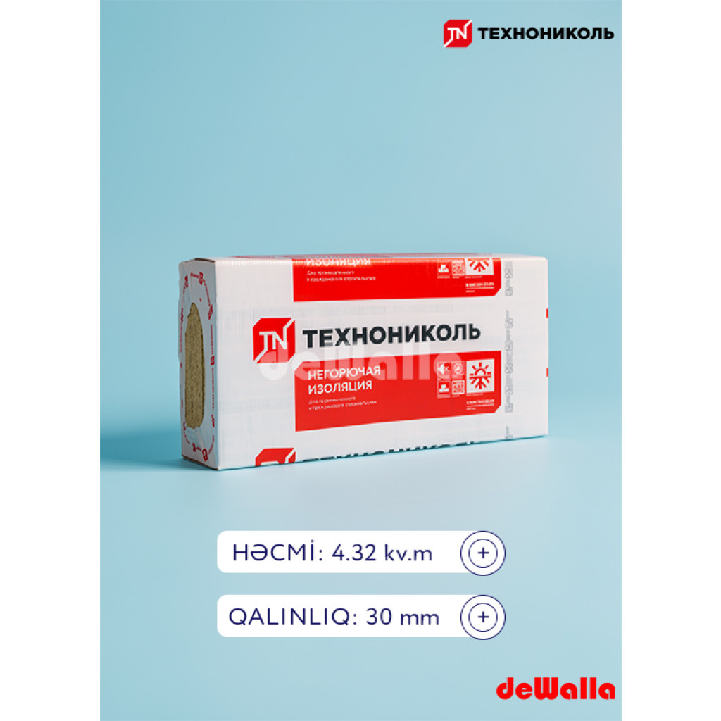 Texnonikol Texnofas 600х1200х30 mm (7 plitə)