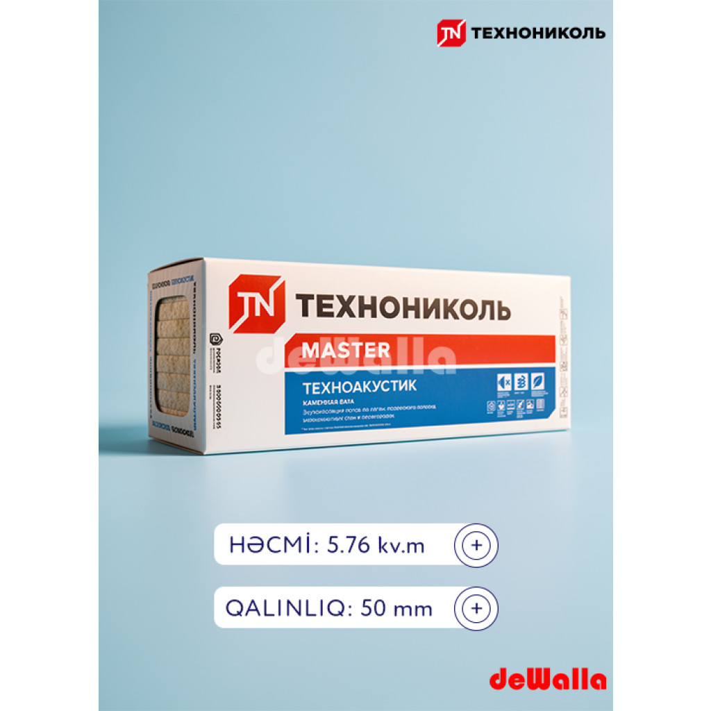 Texnonikol Texnoakustik 600x1200x50 mm (8 plitə)