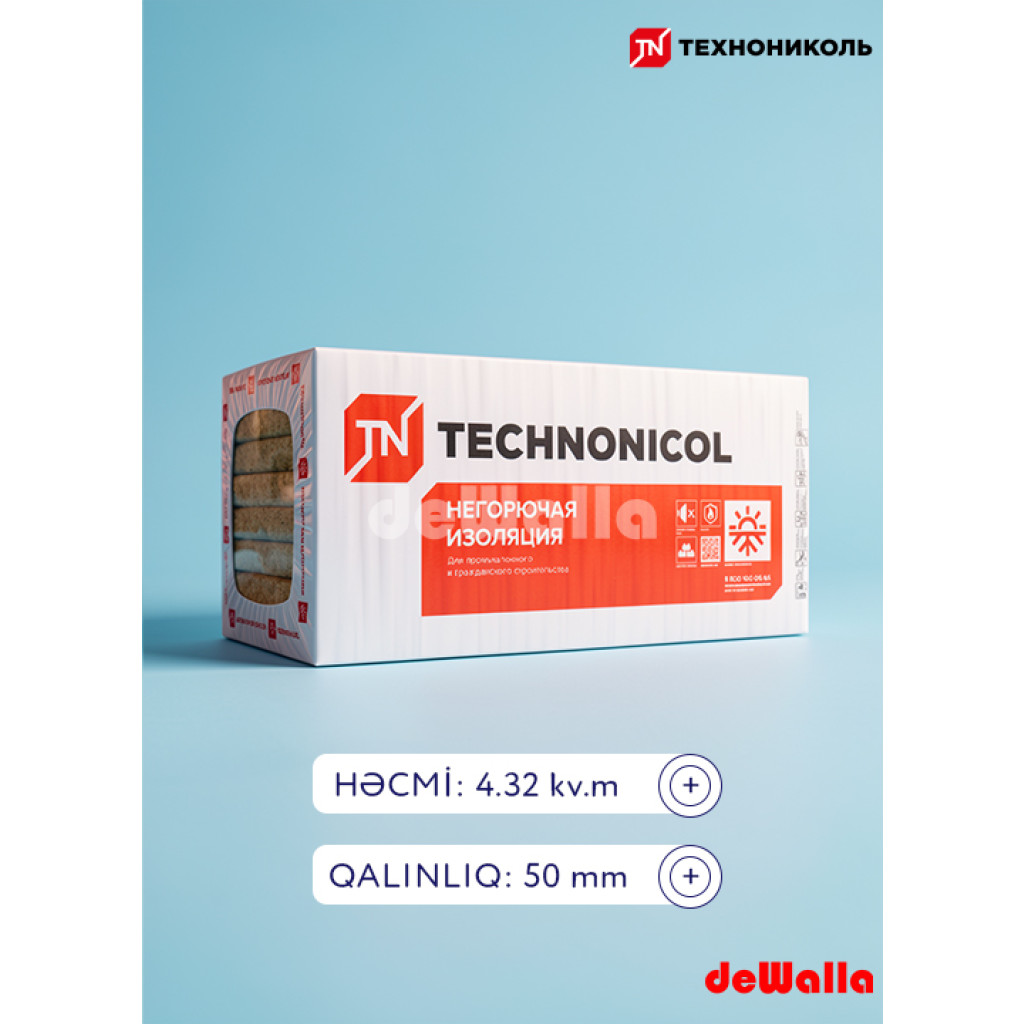 Texnonikol Texnovent Extra 600x1200x50 mm (6 plitə)
