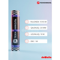 Su izolyasiya bitum membranı Texnonikol Unifleks EPP 10x1 m