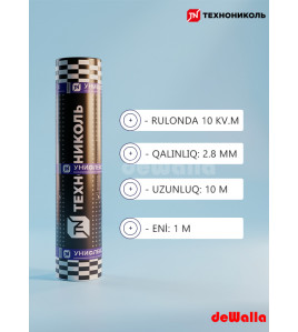 Su izolyasiya bitum membranı Texnonikol Unifleks TPP 10x1 m