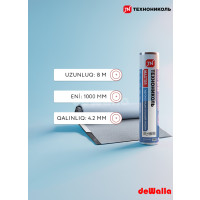 Düz dam üçün yapışqanlı bitum əsaslı (tol) su izolyasiyası Texnonikol Master (1x8 m)