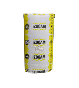 İstilik izolyasiya mineral yunu İZOCAM qara 50 mm 1200x12500 mm rulon