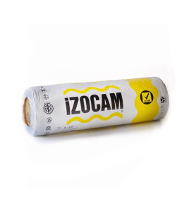 İstilik izolyasiya mineral yunu folqalı İZOCAM 50 mm 1200x10000 mm rulon İstilik izolyasiya mineral yunu folqalı İZOCAM 50 mm 1200x10000 mm rulon